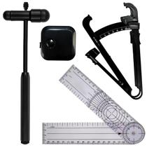 Kit Avaliação Fisica Goniometro Martelo Buck Trena Imc