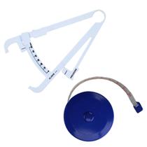 Kit Avaliacao Fisica Medir Gordura Corporal Adipometro Fita Metrica Imc