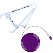 Kit Avaliacao Fisica Medir Gordura Corporal Fita Metrica Adipometro