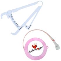 Kit Avaliacao Fisica Medir Gordura Corporal Fita Metrica Imc Adipometro Enfermagem