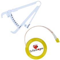 Kit Avaliacao Fisica Medir Gordura Corporal Fita Metrica Imc Adipometro Enfermagem