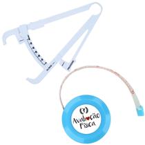 Kit Avaliacao Fisica Medir Gordura Corporal Fita Metrica Imc Adipometro
