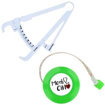 Kit Avaliacao Fisica Medir Gordura Corporal Fita Metrica Imc Adipometro Medicina