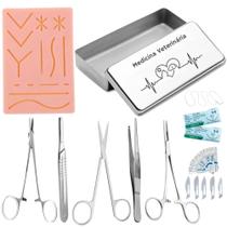 Kit Avançado Pinça Kelly Tesoura Íris Cabo
