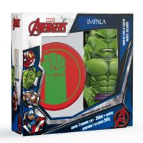 Kit Avengers Hulk com adesivos Shampoo 2x1 e Gel