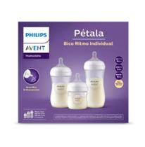 Kit Avent Petala 3 Mamadeiras 125 260 330ml