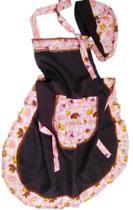 kit avental com touca adulto cozinha lanchonete trailer comida frutas kit avental com touca adulto cozinha lanchonete trailer comida frutas