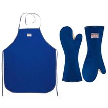 Kit Avental Cozinha Radiant Heat 90x70 Luva 2 Dedos 45cm Térmica RioValley Kit Avental Cozinha Radiant Heat 90x70 Luva 2 Dedos 45cm Térmica RioValley