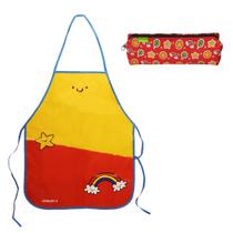 Kit Avental Infantil Impermeável Arco Íris Pintura Atividade Kit Avental Infantil Impermeável Arco Íris Pintura Atividade