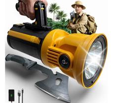 Kit Aventura Holofote Profissional Machado Tático Resistente