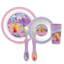 Kit Aventuras Princesa Pratinho Tigela Bowl Copo E Talheres Buba Kit Aventuras Princesa Pratinho Tigela Bowl Copo E Talheres Buba