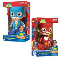 Kit Aventureiros - Boneco Lucas Neto Super Foca & Boneca Gi Neto Super Sereia
