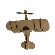 kit Avião Biplano 23cm Mdf Corte Laser Personalizado, presente, lembrança