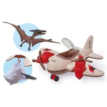 Kit Avião Com Dinossauro Dino Flying - Usual Plastic