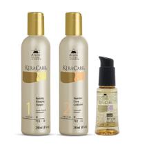 Kit Avlon KeraCare - Shampoo Hydrating Detangling 240ml + Umecto Creme Condicionador 240ml + Silken Seal 60ml Kit Avlon KeraCare - Shampoo Hydrating Detangling 240ml + Umecto Creme Condicionador 240ml + Silken Seal 60ml