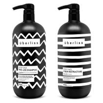 Kit Avlon Uberliis - Step One Pre-Liss Shampoo 950ml + Step Two Fiber Restructure 950ml