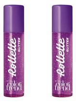 Kit Avon gloss rollette com brilho com 2 unidades uva lovers Kit Avon gloss rollette com brilho com 2 unidades uva lovers