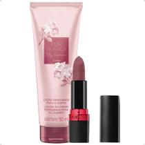 Kit Avon Loção Pur Blanca + Batom Ultra Color Matte RoseFrio Kit Avon Loção Pur Blanca + Batom Ultra Color Matte RoseFrio