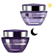 Kit Avon Renew Platinum Creme Facial com Protinol 55+ Dia E Noite Anti-idade