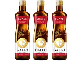 Kit Azeite de Oliva Gallo Tipo Único - 3 Unidades com 500ml Cada