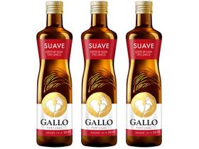 Kit Azeite de Oliva Gallo Tipo Único - 3 Unidades com 500ml Cada