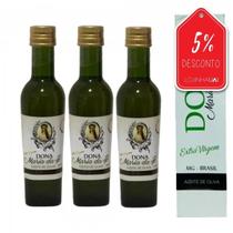 Kit Azeite Extra Virgem de Maria da Fé Blend 3 garrafas de 250ml - Dona Kit Azeite Extra Virgem de Maria da Fé Blend 3 garrafas de 250ml - Dona