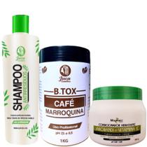 Kit B.tox Capilar Café Coffe Marroquina 2x1kg + Condicionador Jaburandi 500g Mairibel