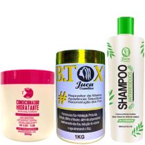 Kit B.tox Capilar Redutor de Volume 1kg Juca + Condicionador Pós Química 500g Juzy