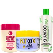 Kit B.tox Capilar Redutor de Volume 300g Juca + Condicionador Pós Química 500g Juzy