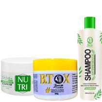 Kit B.tox Capilar Redutor de Volume 300g Juca + Mascara Nutri 300g Roffer