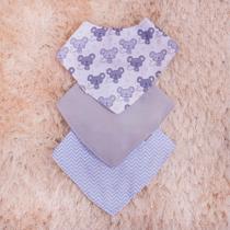 Kit Babador 3 pcs para Bebe Impermeável