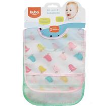 Kit Babador com Bolso - Passarinho - 2 Unidades -Buba -