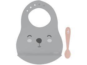 Kit Babador de Silicone Tramontina Coelho Le Petit com Colher