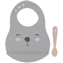 Kit Babador e Colher Infantil Tramontina Le Petit 02 Peças - 23797404 Kit Babador e Colher Infantil Tramontina Le Petit 02 Peças - 23797404