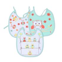 Kit Babador Felpudo Com 3 Pçs Verde Estampado - Papi