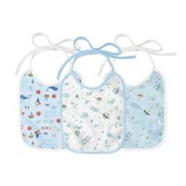 Kit Babador Flanelado e Plastificado Azul 03 Un Papi Kit Babador Flanelado e Plastificado Azul 03 Un Papi