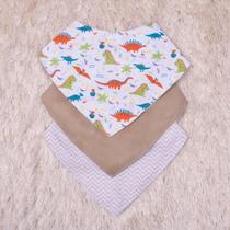Kit Babador Impermeável para Bebê 3 pcs