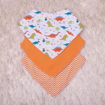 Kit Babador Impermeável para Bebê 3 pcs