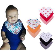 Kit Babador Impermeável para Bebê 3 peças