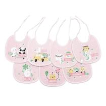 Kit Babador Semaninha Felpudo Plastificado Rosa 7 Pçs Papi