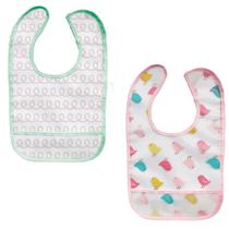 Kit Babadores com Bolso Cata Migalhas Passarinho Infantil Kit Babadores com Bolso Cata Migalhas Passarinho Infantil