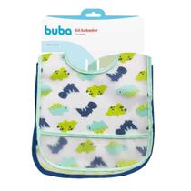 Kit Babadores com Bolso Dino - Buba Kit Babadores com Bolso Dino - Buba