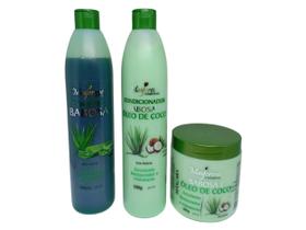 Kit Babosa e Óleo de Coco 3x500ml Maycrene