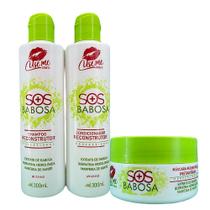 Kit babosa reconstrução s.o.s. cosmetic 3x300 use me