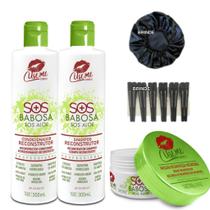Kit babosa reconstrução s.o.s. cosmetic 3x300g use me