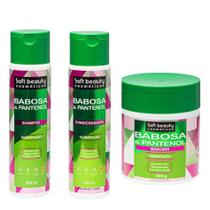 Kit Babosa (shampoo, Condicionador E Máscara De Hidratação)