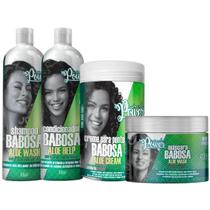 Kit Babosa Soul Power Shampoo Condicionador Mascara E Creme De Pentear Pote Grande Vegano Capilar Kit Babosa Soul Power Shampoo Condicionador Mascara E Creme De Pentear Pote Grande Vegano Capilar