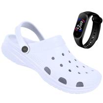 Kit Babuche Chinelo Nuvem Ortopédido Feminino e Masculino + Relógio Digital Kit Babuche Chinelo Nuvem Ortopédido Feminino e Masculino + Relógio Digital