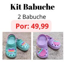 Kit Babuche Infantil menina Lilás Sorvetão e Verde Coração - Urbana