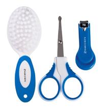 Kit Baby Com Tesoura, Cortador De Unha E Escova Marco Boni